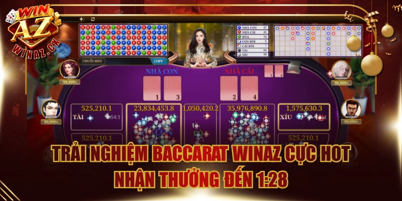 Trải Nghiệm Baccarat Winaz Cực Hot Nhận Thưởng Đến 1:28